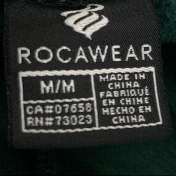 Rocawear Track Pants Sz M Satiny Green Joggers Athletic Retro Y2K Streetwear - Picture 3 of 10